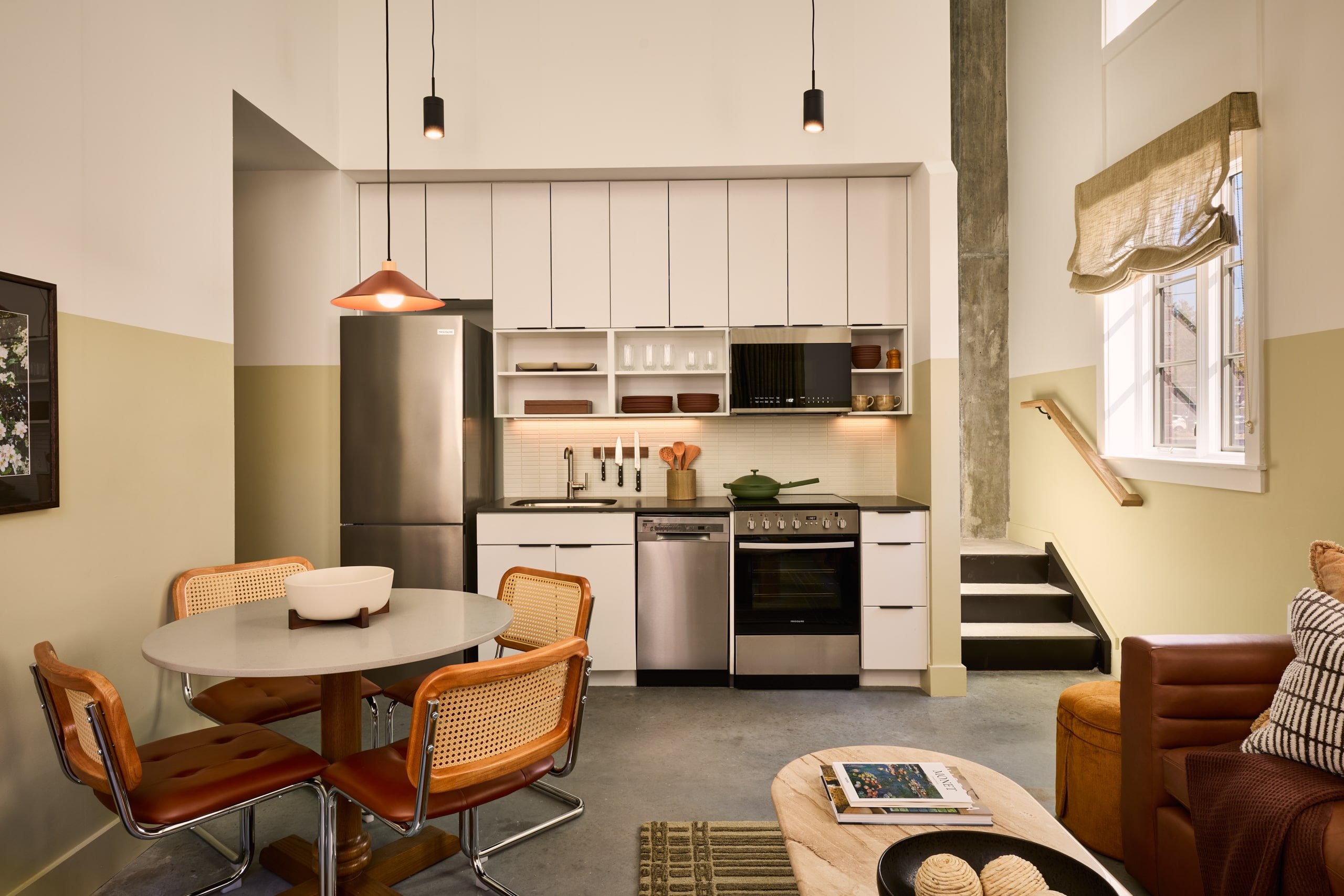 Apartment with kitchen