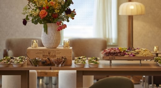Communal table and Charcuterie